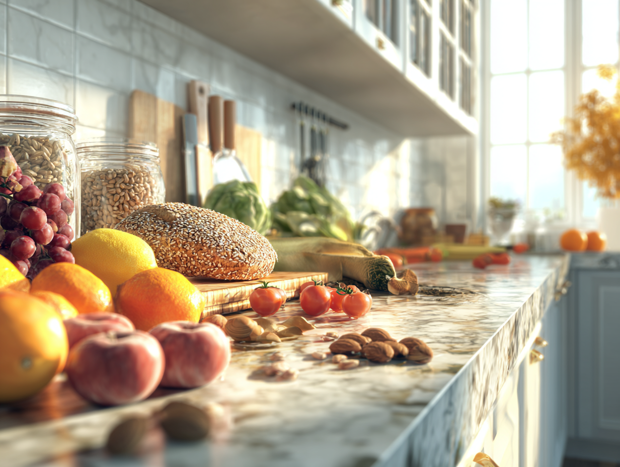 Красиво сервіроване здорове блюдо з овочами та зеленню